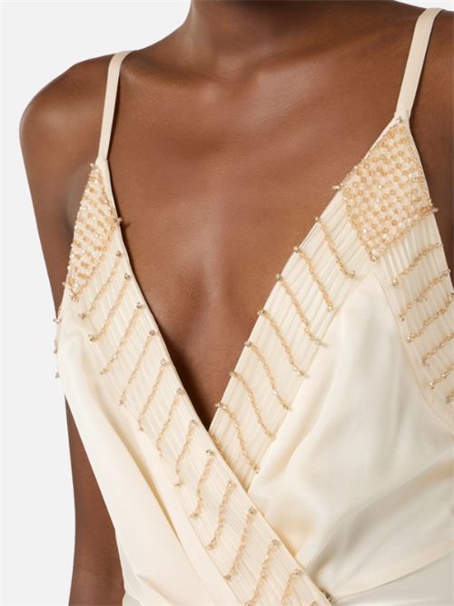 RED CARPET DRESS ELISABETTA FRANCHI | ABR4862E2193 burro